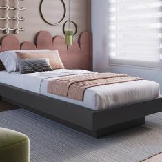 Cama de Solteiro Suspensa 80/90 Zurique Grafite