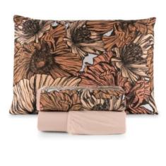 Kit Jogo de Cama Lençol Solteiro 03 Pçs Com Elástico e Fronha Estampad