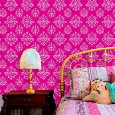 Papel de Parede Lavável Clássico Arabesco ca0079 Pink - Final Decor