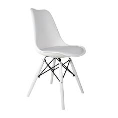 Cadeira de Jantar Eames Saarinen Leda II Branca - Mobly