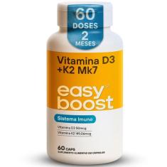 Vitamina D3 + K2 Mk7 Easy Boost D3 2000ui K2 149mcg 60 Caps