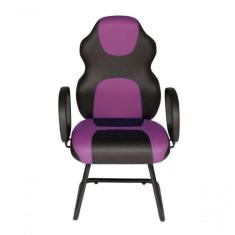 Cadeira Gamer Interlocutor Linha Gamer Racing Roxo - DESIGN OFFICE MÓV