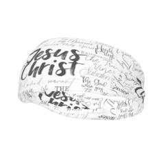 Faixas de cabelo Jesus Christian antiderrapantes modernas de verão para tênis, basquete, corrida, academia, malhar