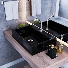 Kit Cuba Rt55 Torneira Pratika 1060 Metal e Válvula Click 1 Polegada B Compace Preto