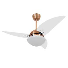 Ventilador de Teto Volare Cobre Class Branco 3 Pás 110V