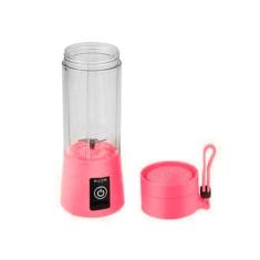 Mini Liquidificador Portatil Recarregavel Usb 5v 6 Lâminas rosa