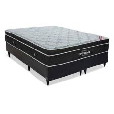 Cama Box King + Colchão Ortobom Elegant Molas Superpocket 68x193x203