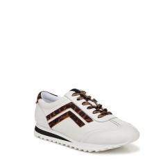 Franco Sarto Tênis retrô feminino, Estampa marrom multianimal, 38