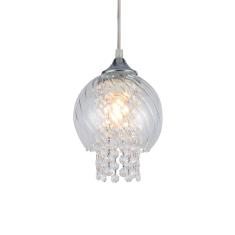Lustre Pendente Taschibra Diana E27 Bivolt - Transparente - Ú
