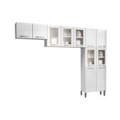 Cozinha Modulada Completa Múltipla 3 Peças (2 Armários + 1 Paneleiro) CPT96 Branco - Bertolini