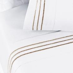 Jogo de Lençol Casal Yara bordado 4 peças Bra_Tau