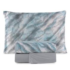 Jogo de Lençol Solteiro Malha 100% Algodão 03 Peças - Malucasim,  Est.