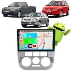 Kit Multimídia Android 9" CarPlay Gol Saveiro Volkswagen G4 2005-2008 