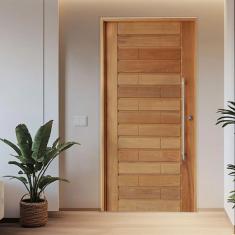 Porta Roma Tauari Batente 14 Puxador Tubo 800cm 102 X 210cm Direito Rodam