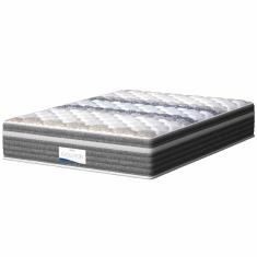 Colchão Casal Molas Ensacadas Com Pillow Evolution 138x188x32cm Cinza/branco Probel Cinza