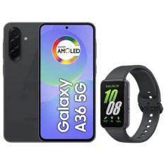 Smartphone Samsung Galaxy A36 256GB 5G 8GB RAM - Preto + Smartband Gal
