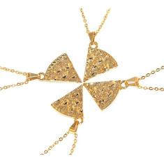 Colar Cordão Best Minhas Amigas Amizade Folheado Ouro 18k - Milena Fol