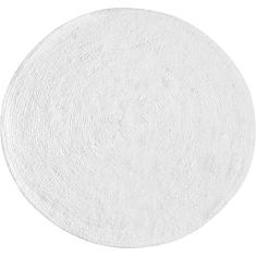 Tapete De Quarto Algodão Redondo Vizapi Varanasi 150Cm Branco