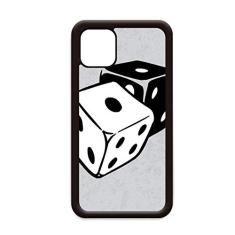 Capa de cassino de dados preto e branco para iPhone 12 Pro Max para Apple Mini Mobile Case Shell