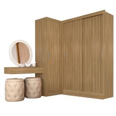 Guarda Roupa Modulado Porta De Correr Anne Boreal - Móveis Arapongas