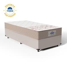 Cama Box com Colchão Molas Bonnel Absolut Gazin Solteiro 88x188x59cm até 110kg  + 1 Trav