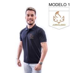 Camisa Polo Bordado Jornalismo