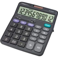 Truly Calculadora de Mesa 831B-12 12 Dígitos, Botão Liga/Desliga, Multicores