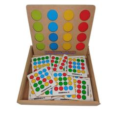 Brinquedo Educativo Pedagógico Sequência De Cores Maninho