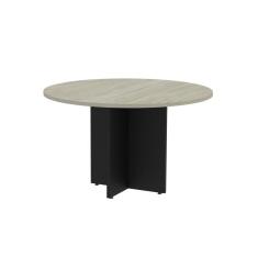 Mesa Reunião Redonda Mrr1100p25pp Nogueira casblanca/Preto