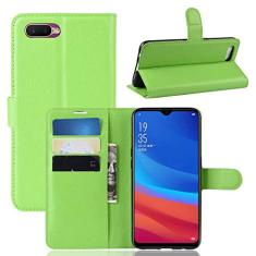 Capa para OPPO A5S Carteira de Couro Flip Capa para OPPO A5S Capa de Proteção de Telefone Capa com Design Simplificado
