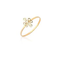 Anel Nó Do Amor Infinito Delicado Ouro 18k Puro As512 - MAEHLER JOIAS,