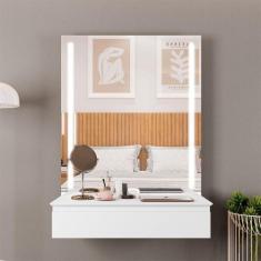 Camarim 1 Gaveta Paris 900 Mavaular Branco Acetinado - MAVAULAR MÓVEIS