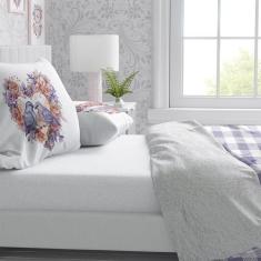 Lençol Percal Mais 2 Fronhas Peacock - ESPAÇO CASA CENÁRIO, CASAL QUEE