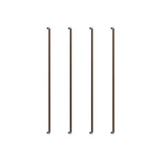 4 Peças Puxadores Para Porta Guarda Roupa Grande Trip 608mm (Bronze Fosco)