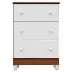 Cômoda Gaveteiro Mariah Acetinado Amadeirado - Carolina