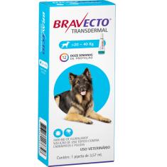 Antipulgas e Carrapatos MSD Bravecto Transdermal para Cães de 20 a 40 Kg - 1000 mg