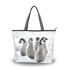 Bolsa de ombro My Daily feminina fofa Penguins, Multi, Medium