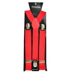 Fantasia Suspensório Vermelho Adulto Ajustável - Lynx produções