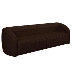 Sofá 5 Lugares Para Sala 332cm Lazio M03 Corano Marrom - Lyam Decor