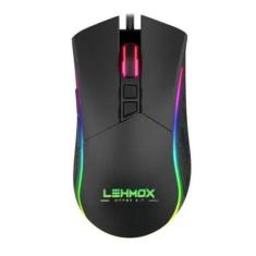 Mouse Gamer Macros Customizáveis Led Rgb 6400 Dpi - Lehmox