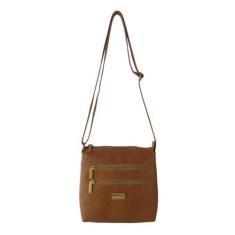 Bolsa Transversal Topgrife Couro Caramelo, 20.0000 x 19.0000 cm, Saddl