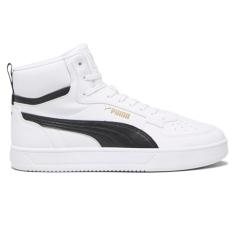 PUMA Caven 2.0 Mid_discontinue Tênis masculino, Puma branco-puma preto e dourado, 42