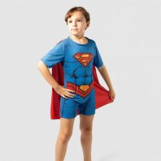 Fantasia luxo superman infantil original - supermagia, Única,  M (05 A