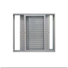 janela de correr 3 folhas alumínio branco - Esquadrias e Vidraçaria Qu