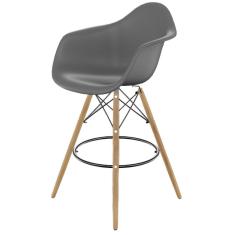 Banqueta para Sala de Jantar Arm Pp Dsw Cinza Brasão