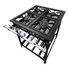 Fogão Industrial 4 Bocas 30x30 Baixa Pressão P5 JCN