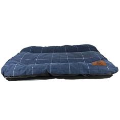 Cama Para Cachorros Grande 100x80 Cm Golden Labrador Pitbull - Azul