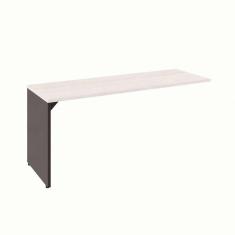 mesa dinâmica shelf carvalho berlin e preta 170 cm