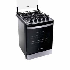Fogão Brastemp 4 Bocas Mesa de Inox BYO4EBRUNA