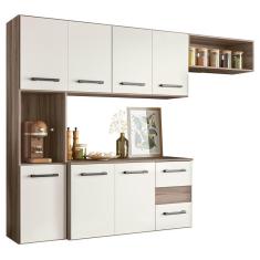Armário De Cozinha Compacta Suspensa Jully N03 Carvalho/off White - Mpozenato